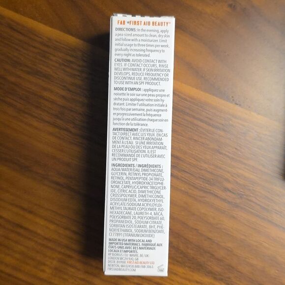 First Aid Beauty Retinol Complex Serum and Retinol Eye Cream Lot New - Picture 3 of 5